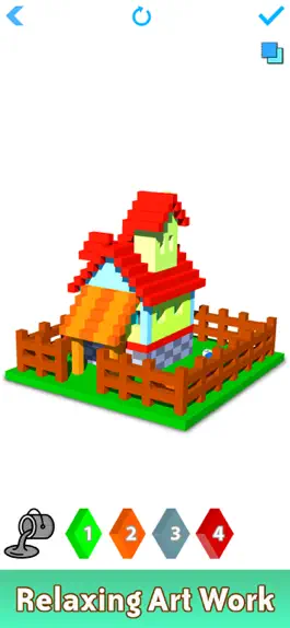 Game screenshot House 3D Voxel Color By Number apk