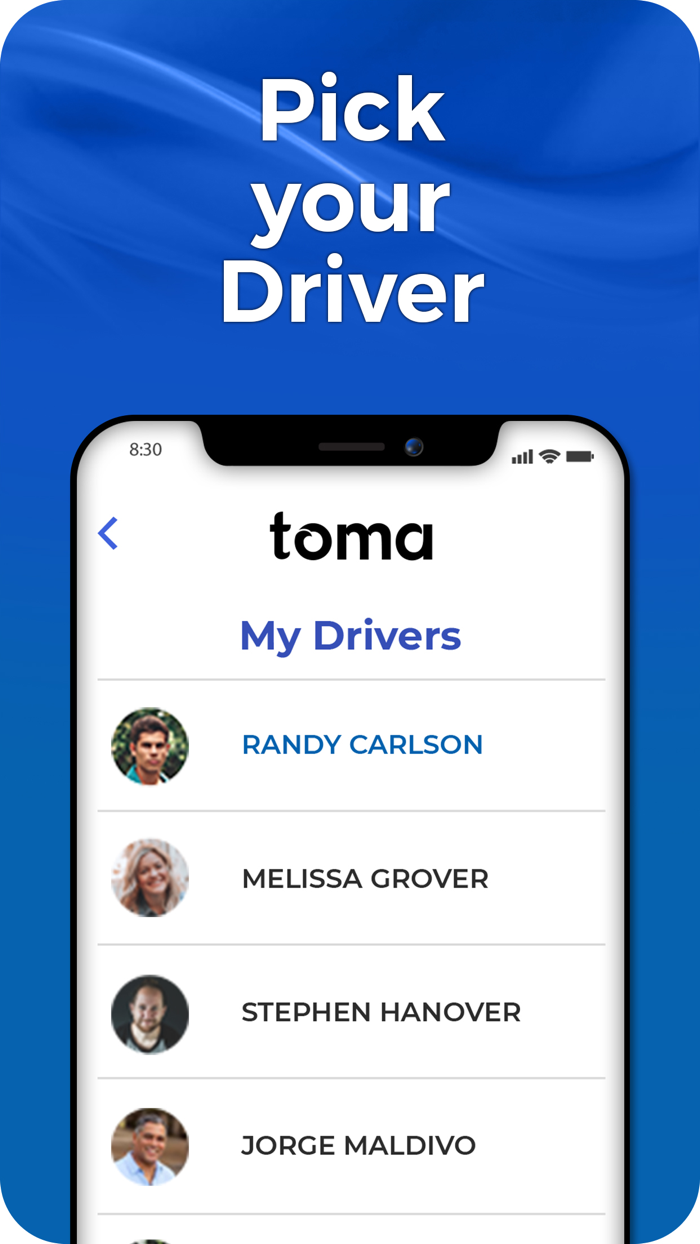 TOMA - Ride Scheduling