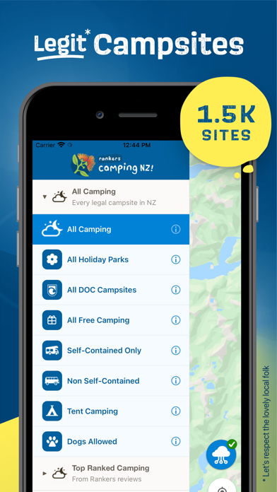 Rankers Camping NZ Screenshot