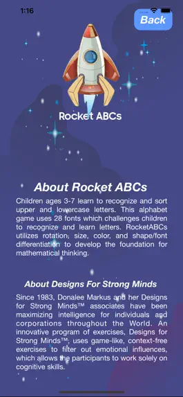 Game screenshot Rocket ABCs apk