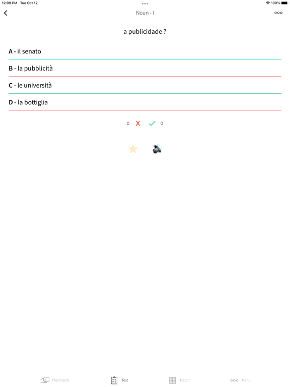 Screenshot #6 pour Learn Italian Portuguese Words