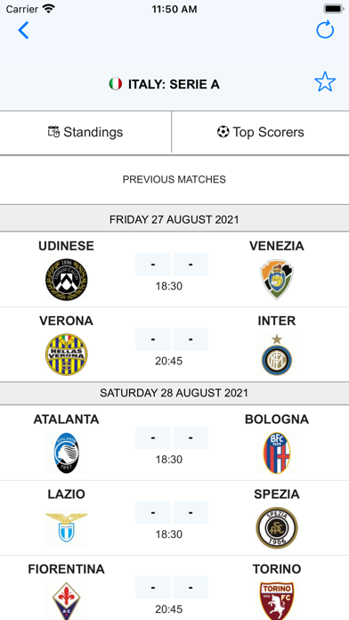 Screenshot #1 pour Serie A