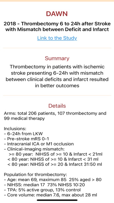 Clinical Trials App Screenshot