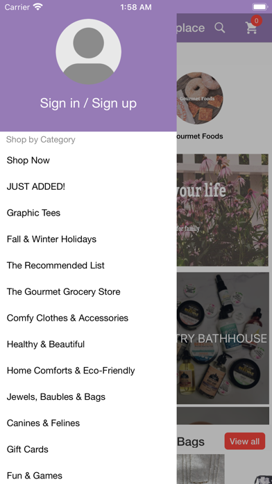 Birch House Marketplace Screenshot