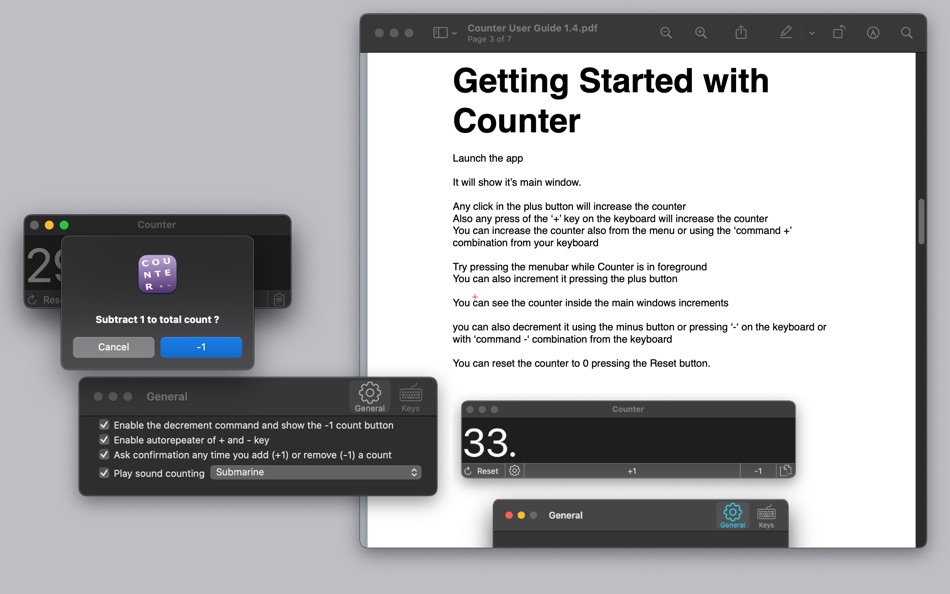 #10. Counter 1 (macOS) By: Roberto Panetta