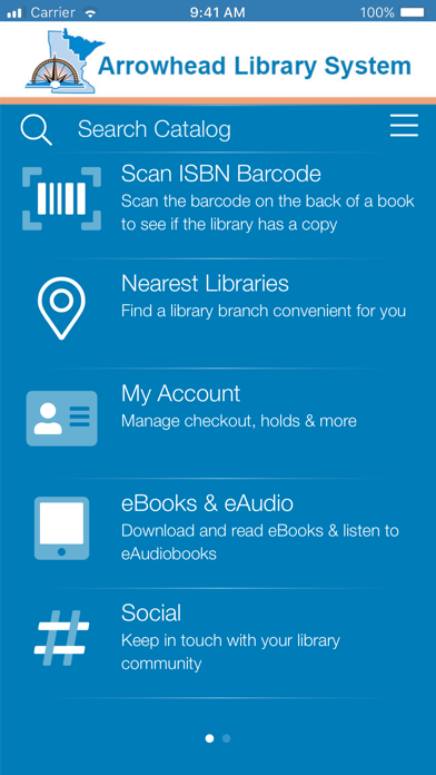 Arrowhead Library System MN Screenshot