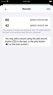 voice counter on lock screen iphone screenshot 3