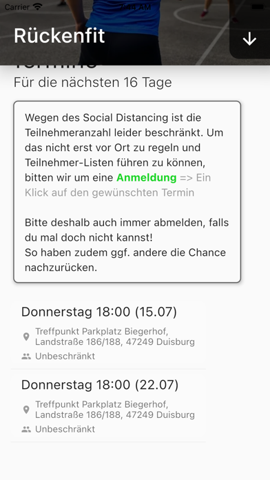Sport im Park - Duisburg Screenshot