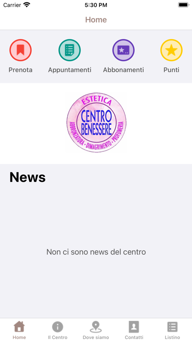 Centro Benessere Colle Screenshot