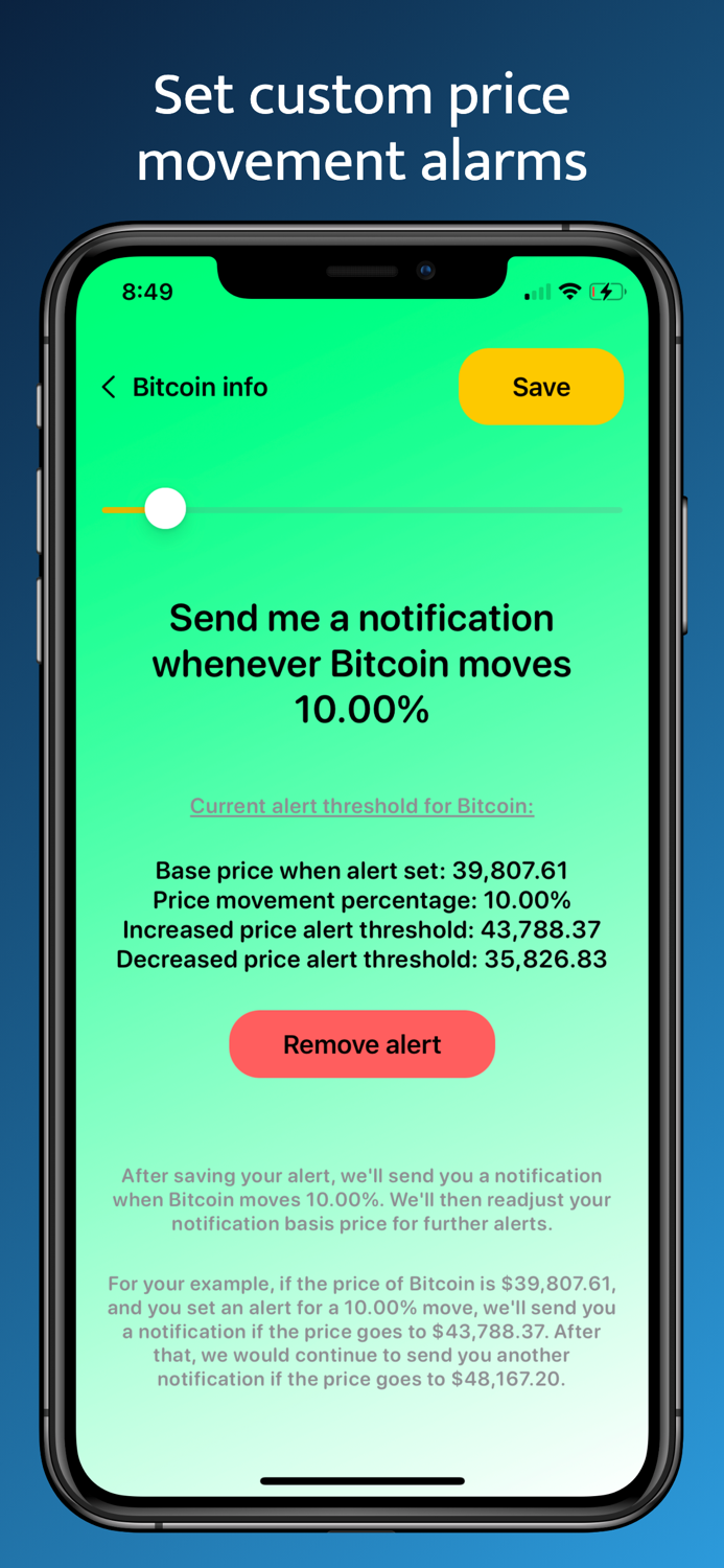 BitAlert Bitcoin Ether Alert