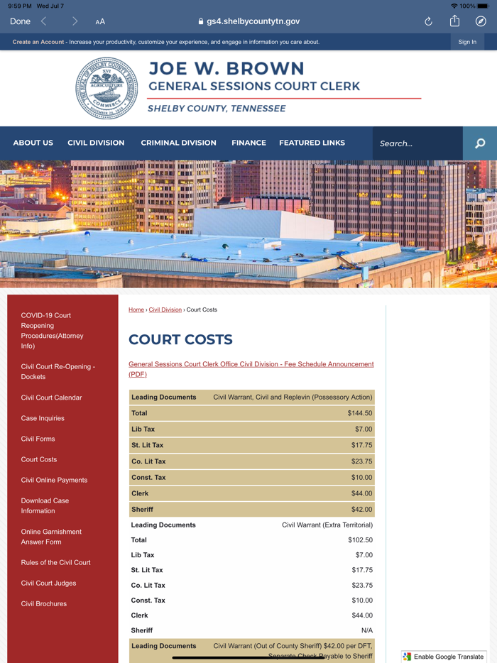 GS Court Clerk’s Office