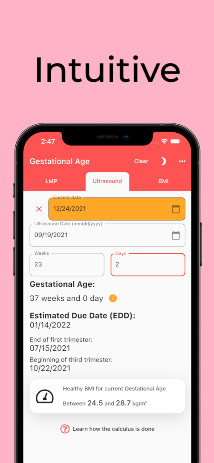 Gestational Age babys age