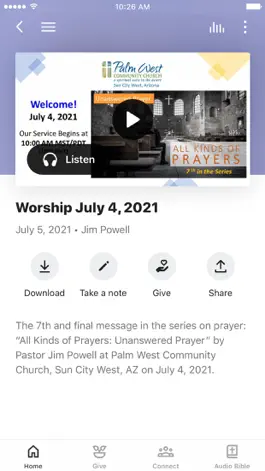Game screenshot Palm West Community Church apk