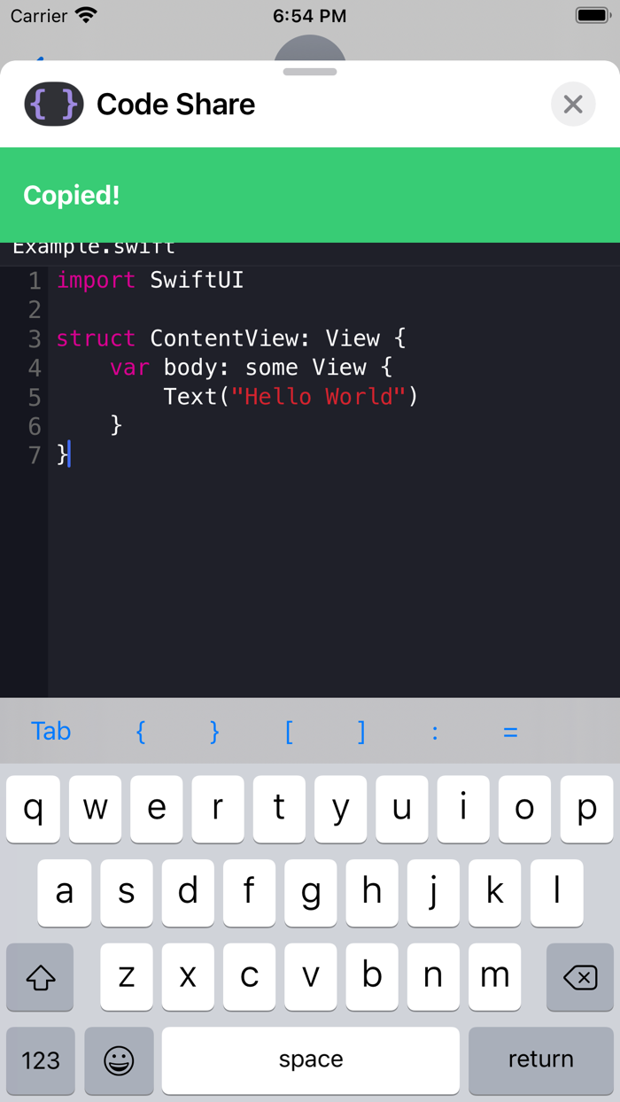 Code Share - Share snippets
