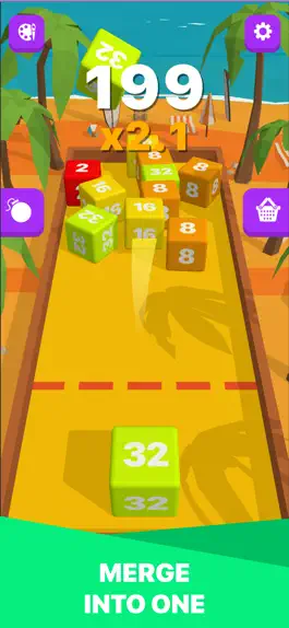 Game screenshot Cube Merge 2048 Challenge apk