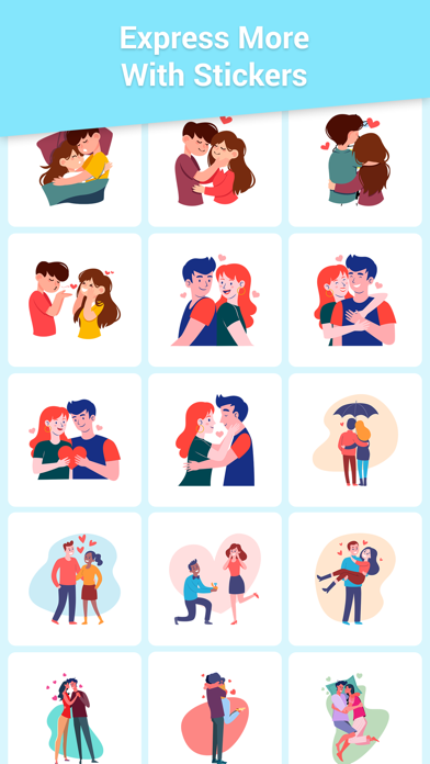 Screenshot #1 pour Couple Love Bird Stickers