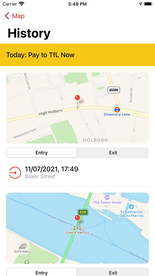 #3. Congestion Zone App (iOS) 由: London App Works