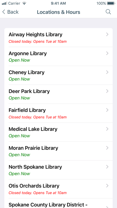 Spokane County Libraries Screenshot