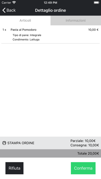 Gestione Ristoranti Screenshot