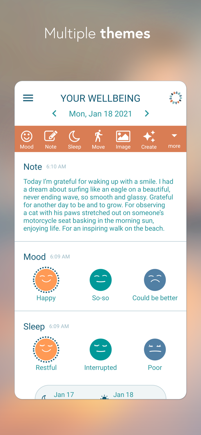 BeWell Wellbeing Tracker