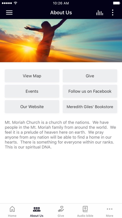 Mt. Moriah Ministries Screenshot