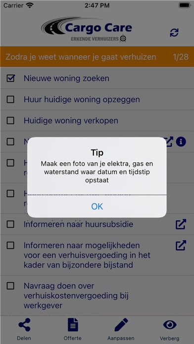 Cargo Care Screenshot