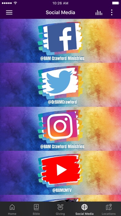 BAM Crawford Ministries Screenshot