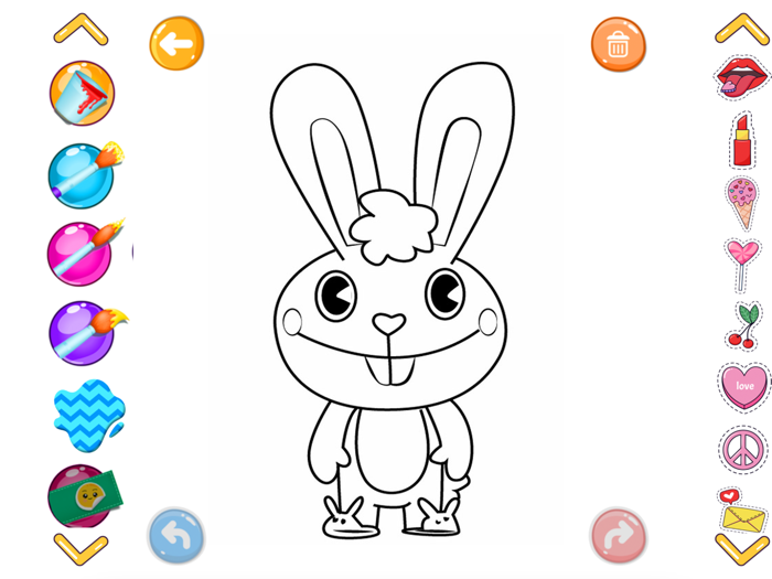 Happy Tree Coloring Book