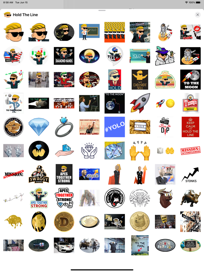 Hold the Line WSB Stickers