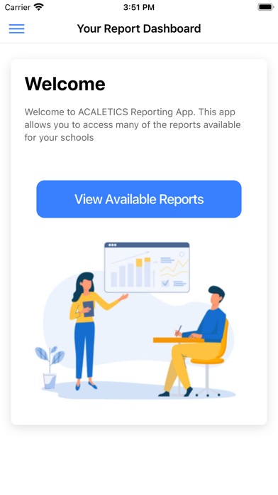 Screenshot #1 pour ACALETICS Reporting