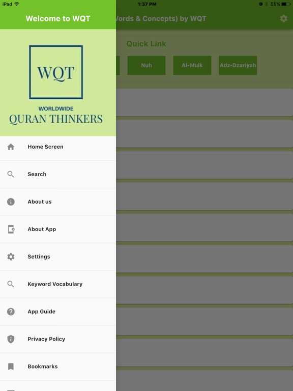 Screenshot #6 pour Quran Words&Concepts by WQT