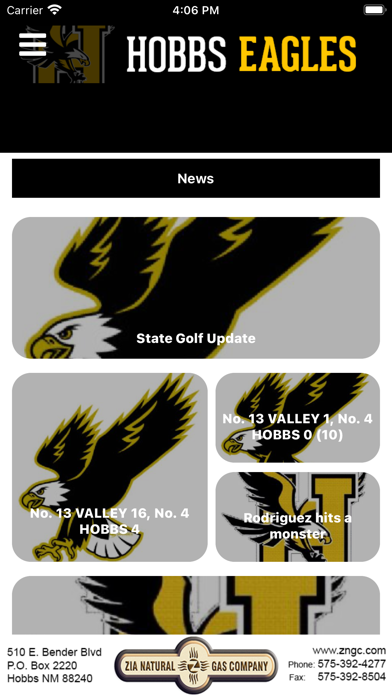 Hobbs Athletics Screenshot
