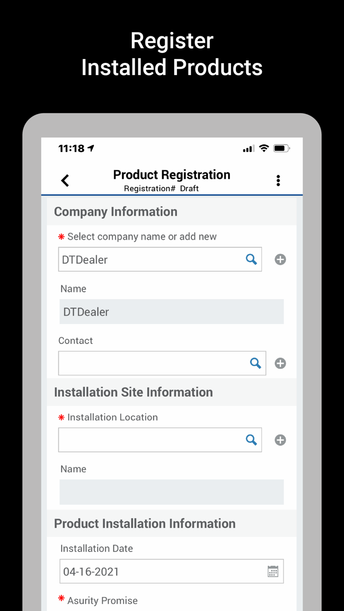 Asurity Promise Registration
