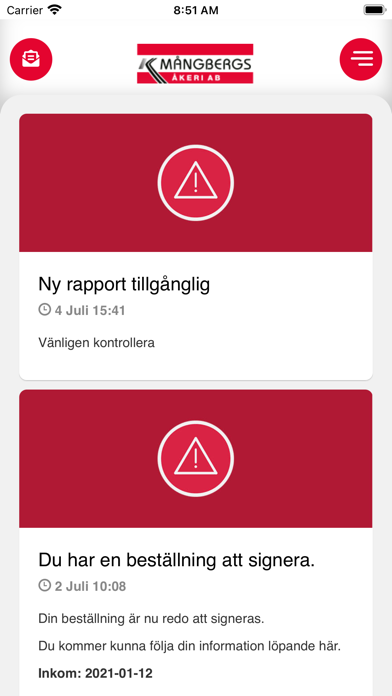 Screenshot #1 pour Kennet Mångbergs åkeri AB