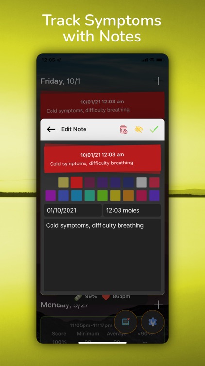 Health Diary - Pulse/SpO2 Log screenshot-3