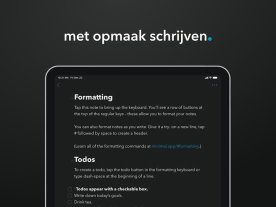 Minimal | Schrijven + Notities iPad app afbeelding 9