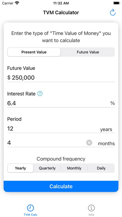 TVM Calculator - FV, PV Calc