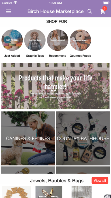 Birch House Marketplace Screenshot