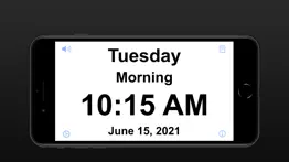showtime simple clock display iphone screenshot 3