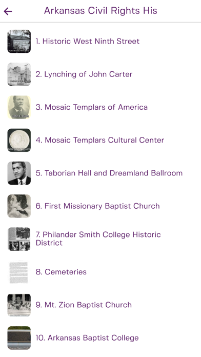 Arkansas Civil Rights History Screenshot
