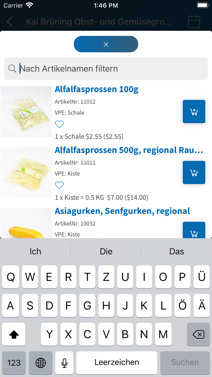 Brüning Bestell-App