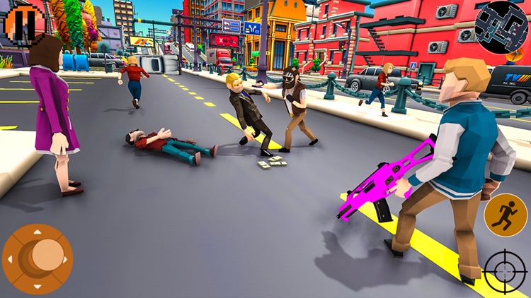 Pixel Shooting City Craft War screenshot-3