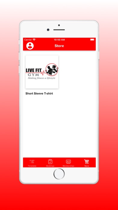 Live Fit Gym App Screenshot