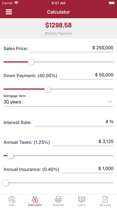 State Bank Spencer Mortgage Screenshot