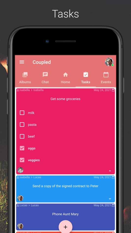 #6. Coupled - Relationship Tracker (iOS) Podle: Sociosoftware LLC