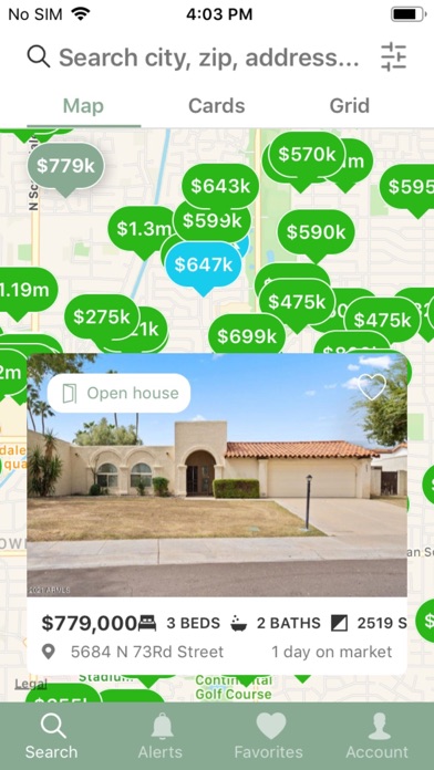 Arizona Home Search Screenshot