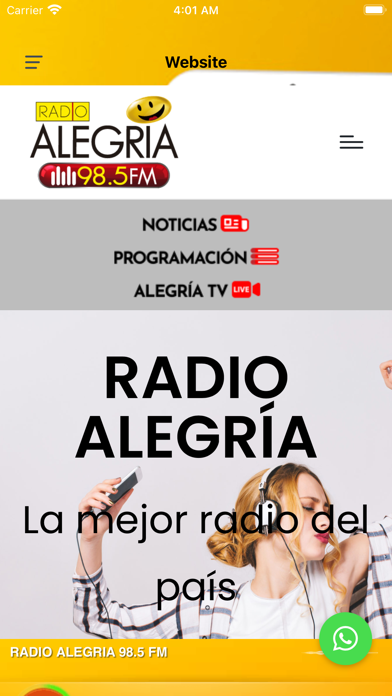 Radio Alegría 98.5 FM Screenshot