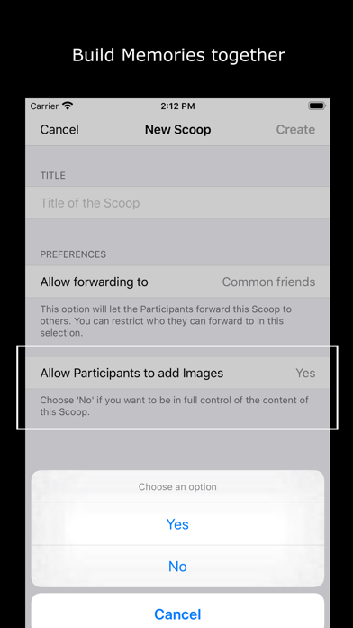 Scoops - Photo Sharing App screenshot 2