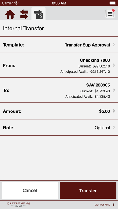 Cattlemens Bank Business Screenshot