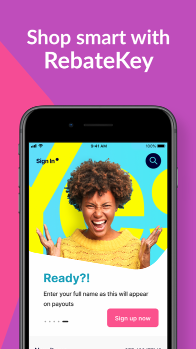 RebateKey: Cash Back Shopping Screenshot